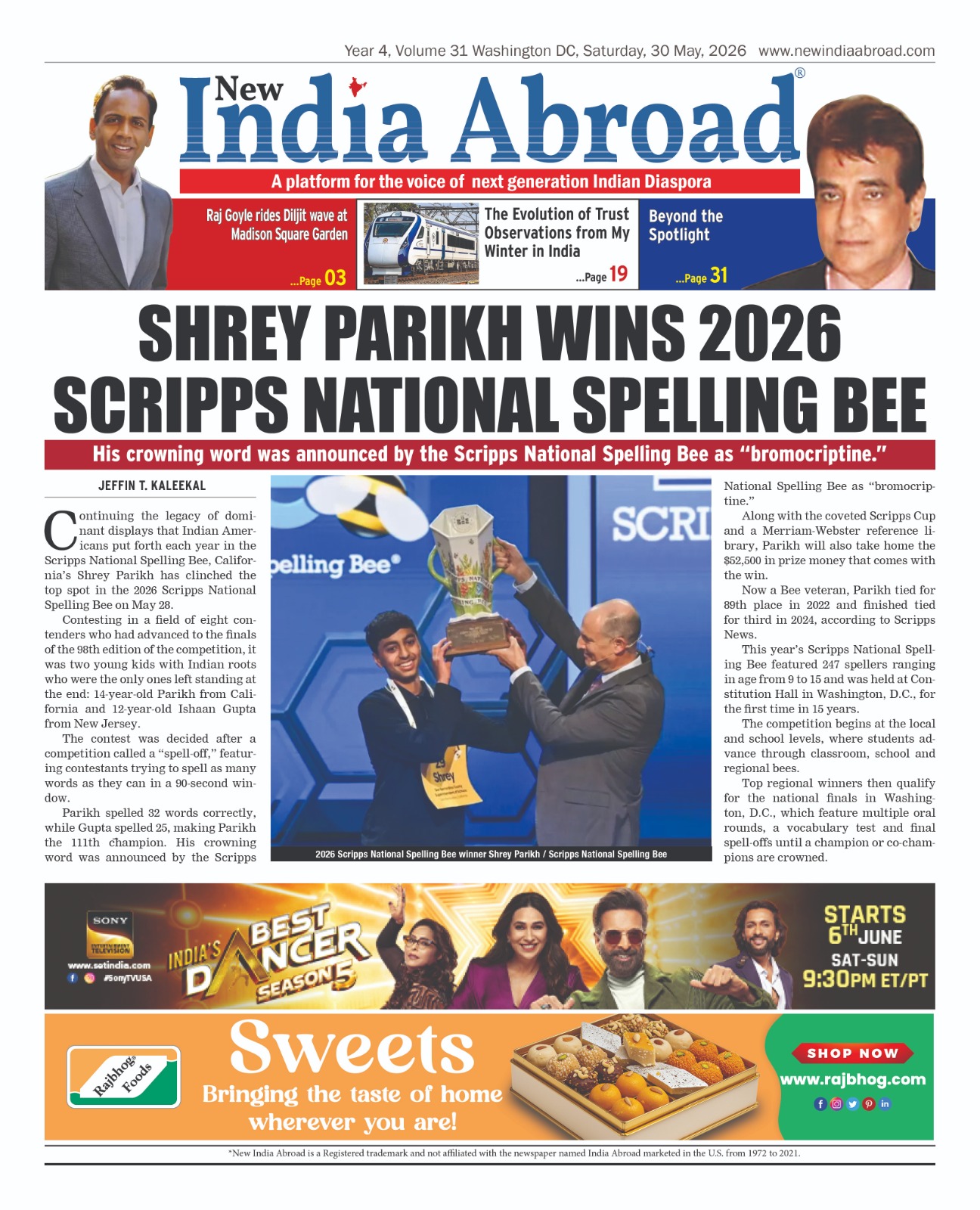 Shrey Parikh Wins Scripps National Spelling Bee