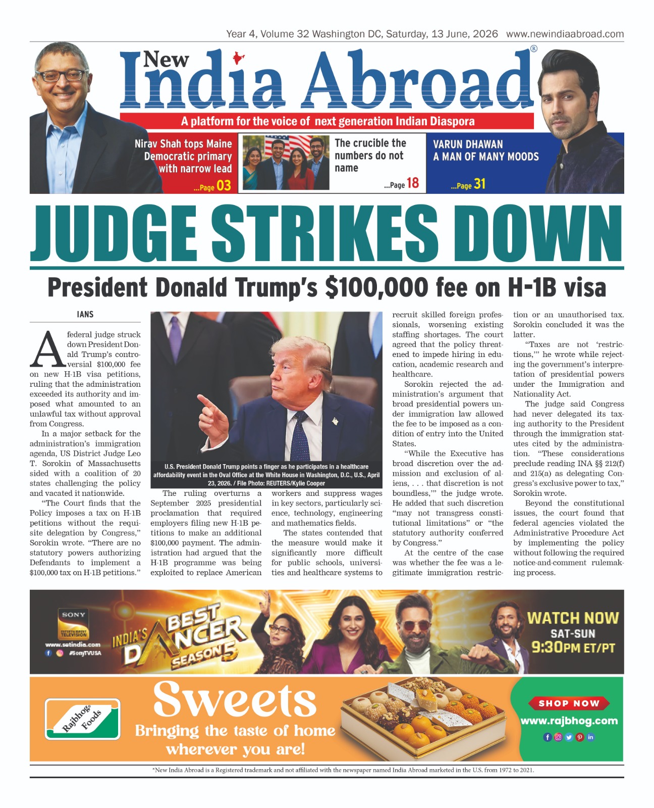 U.S. Judge Strikes Down Trump's H-1B Fee